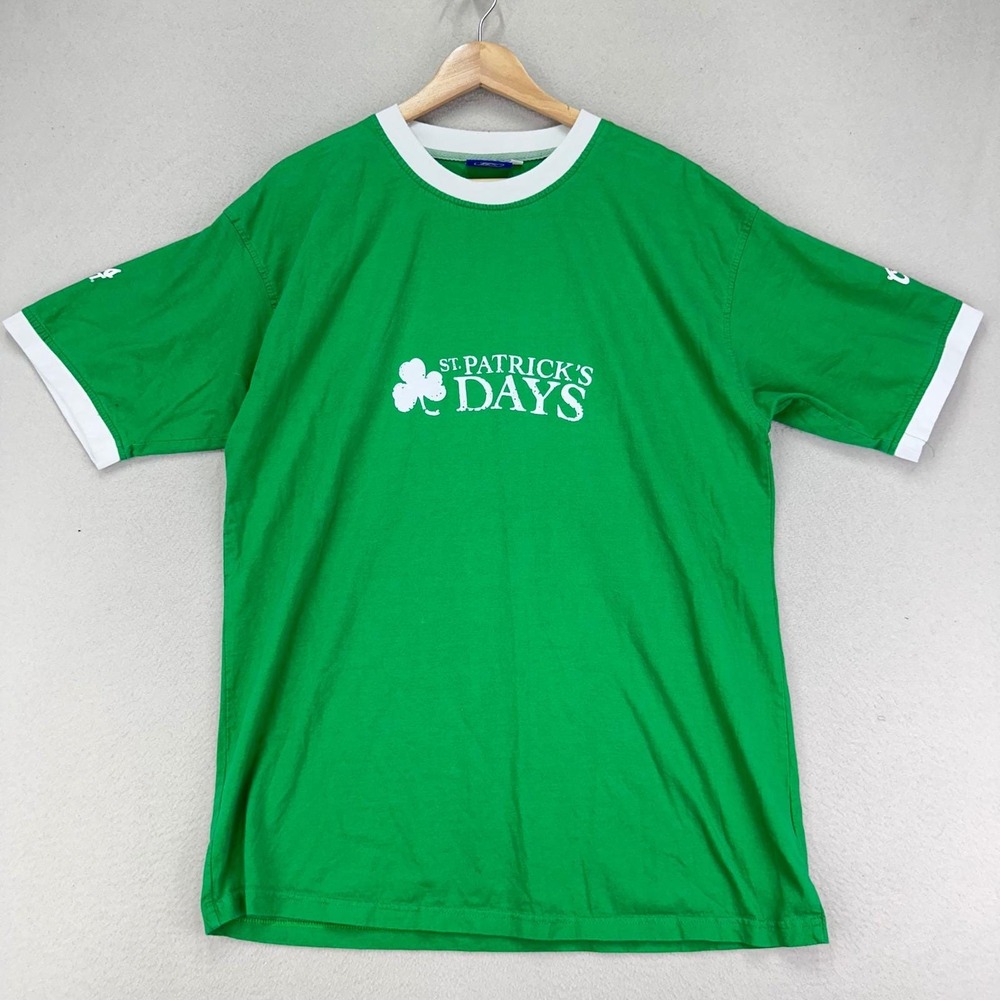 Vintage Reebok Ringer Tee Mens XL Green St Patricks Days Coors Beer T-Shirt